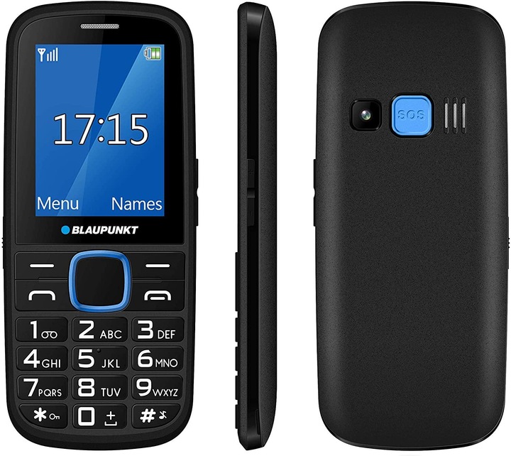 Image du produit Blaupunkt BS 04 noir-bleu ENG (0.03 Go, Noir, Bleu, SIM simple)