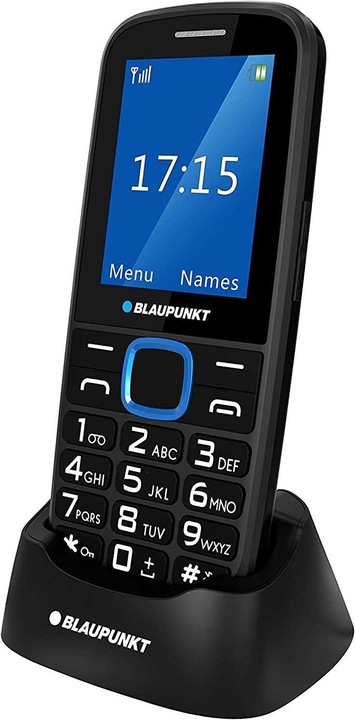 Image du produit Blaupunkt BS 04 noir-bleu ENG (0.03 Go, Noir, Bleu, SIM simple)