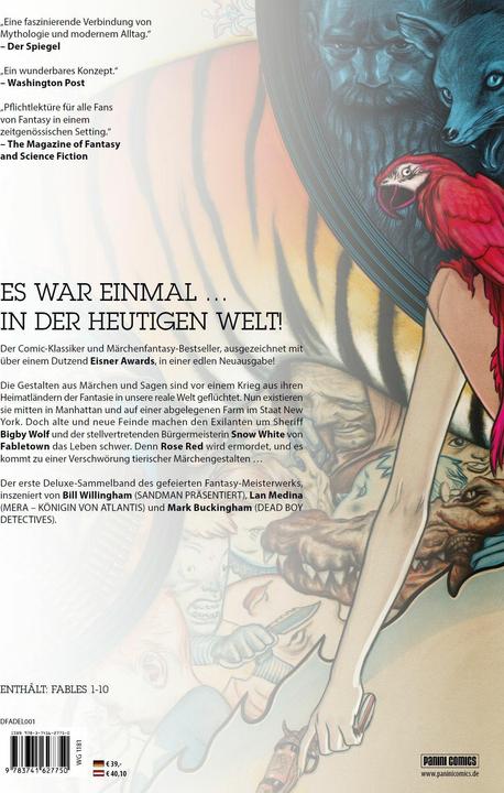 Produktbild Panini Fables (Deluxe Edition) (Deutsch, Lan Medina, Mark Buckingham, Bill Willingham, Steve Leialoha, 2022)