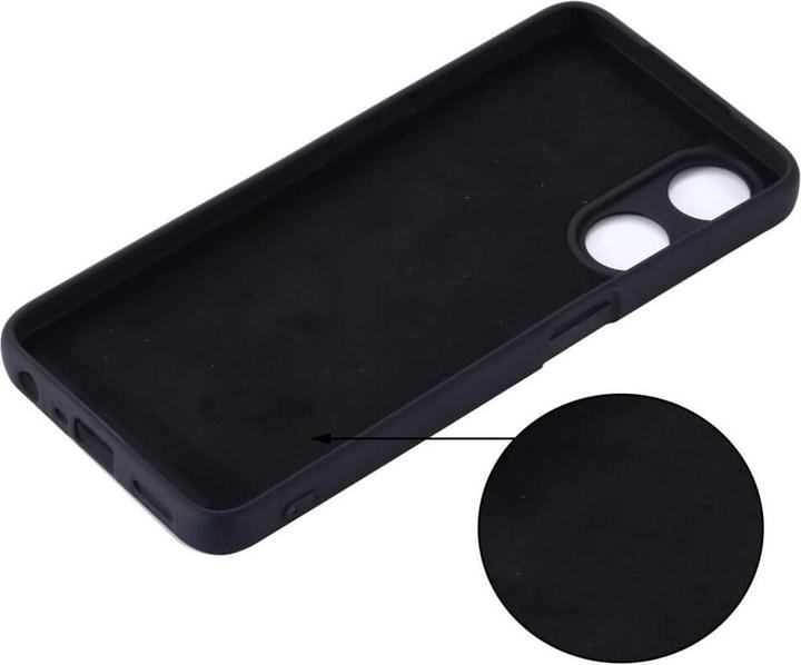 Image du produit Cover-Discount OPPO A78 5G - Housse en caoutchouc silicone noir (Oppo A78 5G)