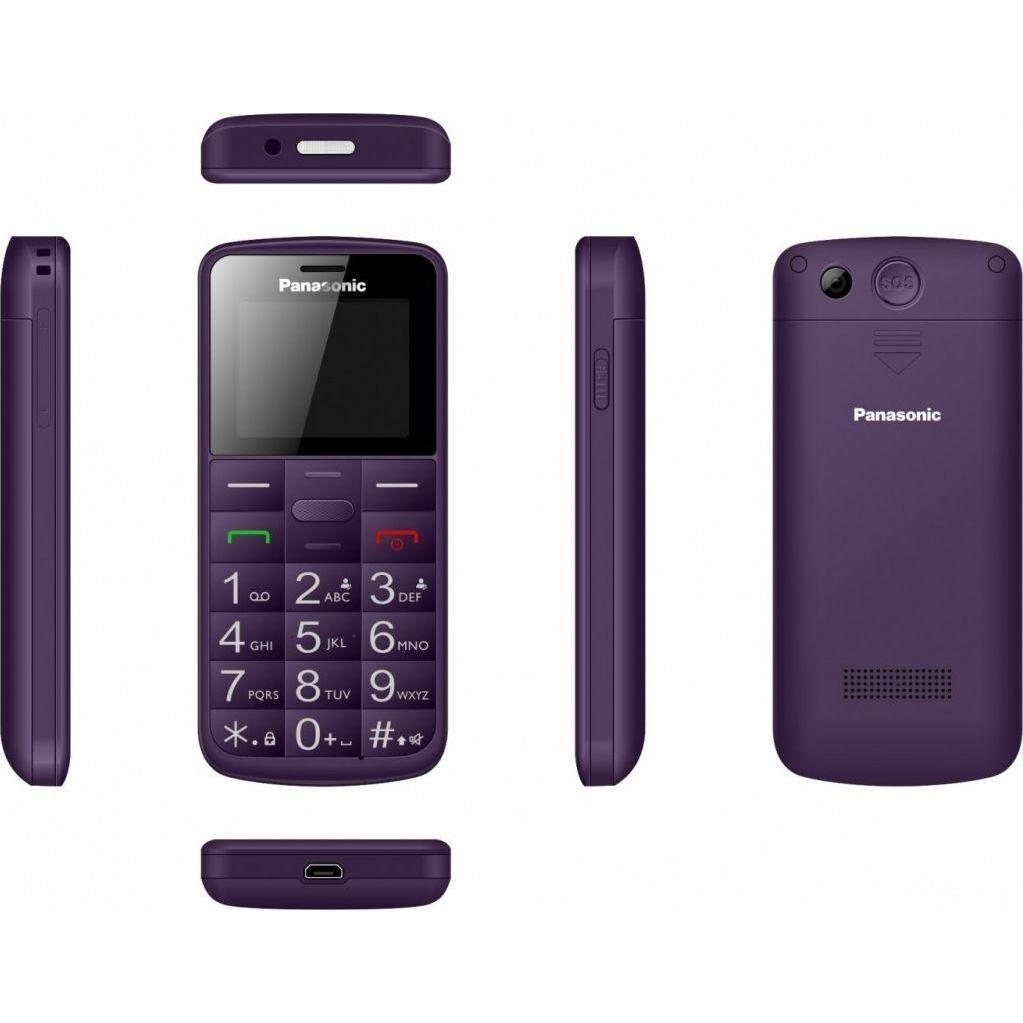 Thumbnail - Panasonic Purple mobile phone KX-TU110 with two SIM cards, Telefon, Schwarz