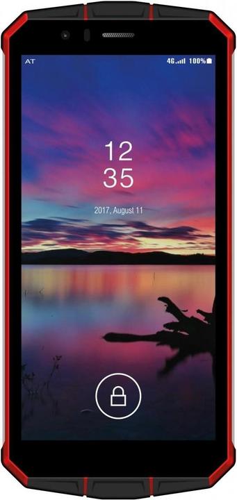 Maxcom Smartphone MS 507 4G NFC STRONG (32 GB, Juoda ir raudona, 5", Doppia SIM, 4G)