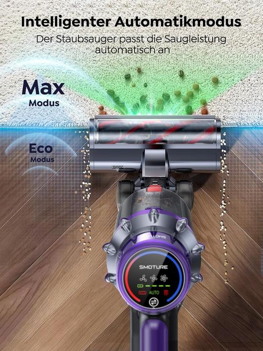 Produktbild Smoture Akkustaubsauger mit Touchscreen & Automodus