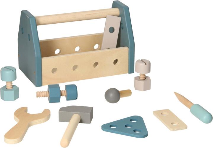 Produktbild Werkzeugkasten aus Holz - Blau