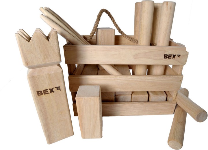 Actual product image Bex Kubb in wooden box