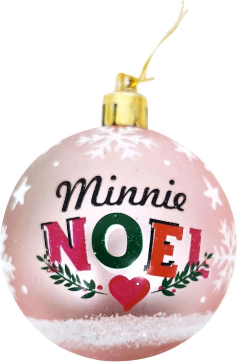 Productafbeelding Arditex Kerstballen voor kinderen Minnie Mouse Roze, 6st. (6 -Part)