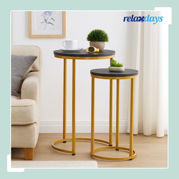 Image du produit Relaxdays 2x tables-d'appoint