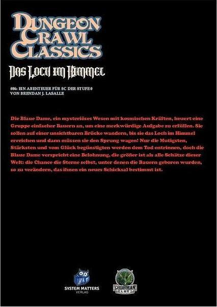 Produktbild SYMDCC11 - Dungeon Crawl Classics: Das Loch im Himmel - Broschüre, 24 Seiten (DE-Ausgabe) (Deutsch, 2020)