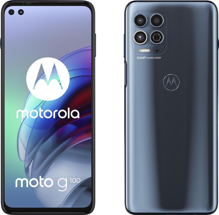 Produktbild Motorola Moto G100 (128 GB, Slate Grey, 6.70", Hybrid Dual SIM, 5G)