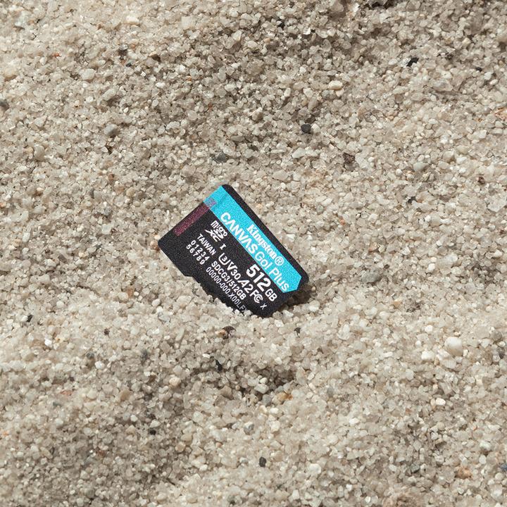 Actual product image Kingston Canvas Go Plus (512 GB, microSDXC, U3, UHS-I)