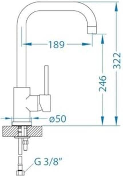 Immagine prodotto Alveus oz monarch - keukenkraan, bronzo