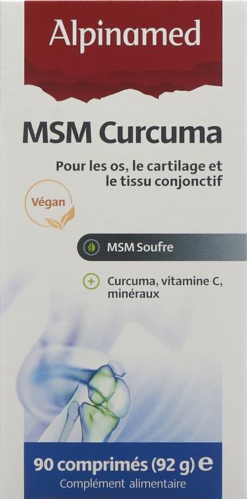 Image du produit Alpinamed MSM Curcuma (90 pièce(s), Cachets, 128 g)