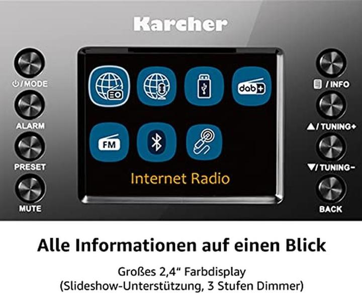 Actual product image Karcher DAB 7000i (Web radio, DAB+, Bluetooth, Wi-Fi)