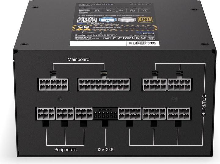 Actual product image Endorfy PSU Supremo FM6 80+ Gold 1000 W (1000 W)