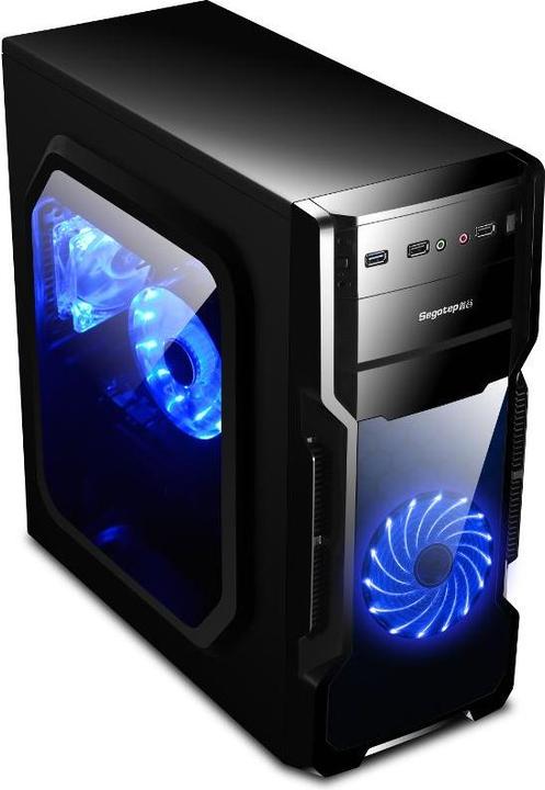 Produktbild Segotep And 5 case black (ATX, mATX)