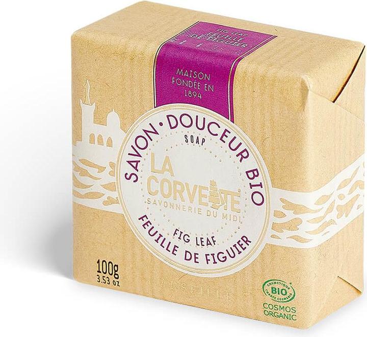 Actual product image La Corvette douceur bio feuille de figuier solid (Hard soap, 100 g)