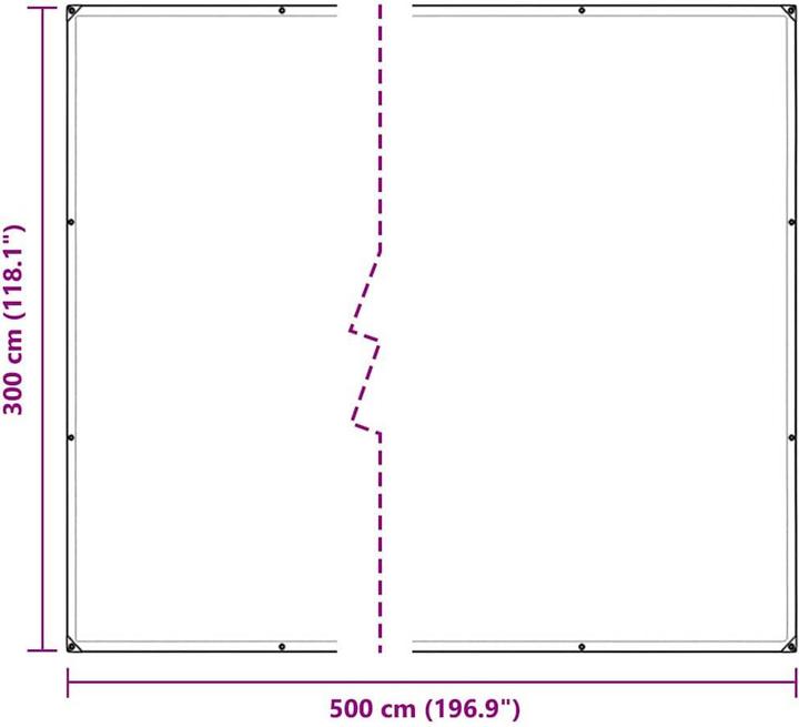 Immagine prodotto vidaXL Telone (300 x 500 cm)