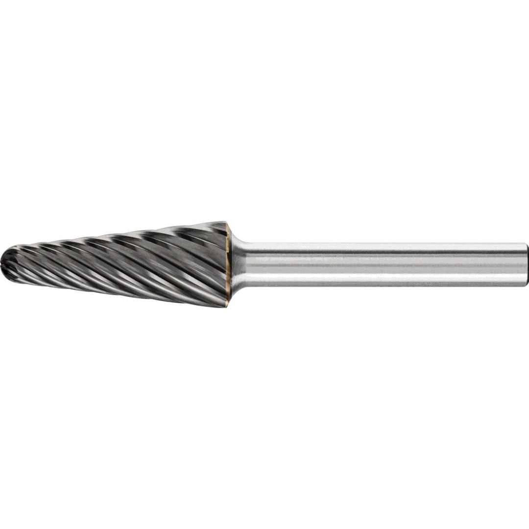 Pferd, Fräser, Hartmetall Hochleistungsfrässtift INOX Rundbogen KEL Ø 12x30mm Schaft-Ø 6 mm HICOAT Edelstahl