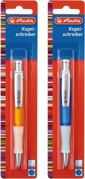 Actual product image Herlitz Biros Grip assorted colours (1x)