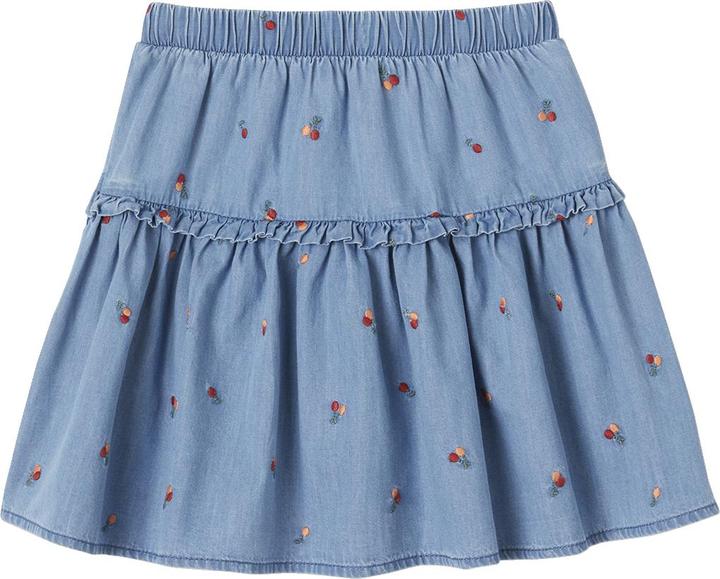 Actual product image Vertbaudet Bestickter Mädchen Jeansrock (140)