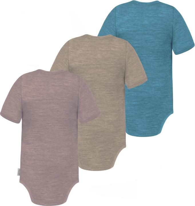 Produktbild Normani 3er Set Baby Merino Body Kurzarm „Tauranga" - 9295 (74)