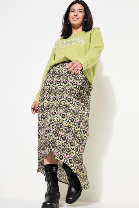 Actual product image Studio Untold Ikat-Inspired Printed Skirt (50, 52)