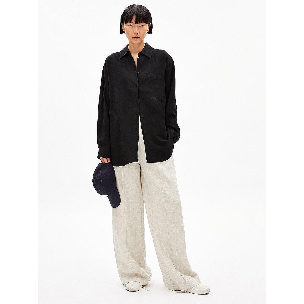 Armedangels, Damen, Bluse, Maalgaa, Schwarz, (M)