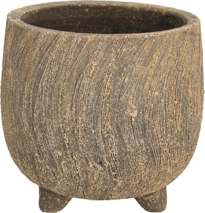 Actual product image Natura Punto Set of 5 ceramic flower pots, anthracite, each 19.5 x 18.5 cm (19.50 cm)