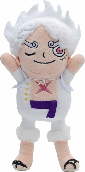 Actual product image Sakami One Piece plush figure Monkey D. Luffy Gear 5 27 cm (27 cm)