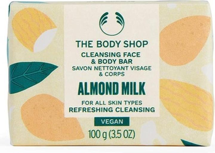 The Body Shop Almond Milk Cleansing Face & Body Soap (Facial cleansing wipes, 100 g)