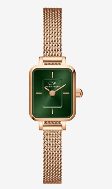 Produktbild Daniel Wellington Quadro Mini Melrose Emerald Rose Gold (Analoguhr, 154 mm)
