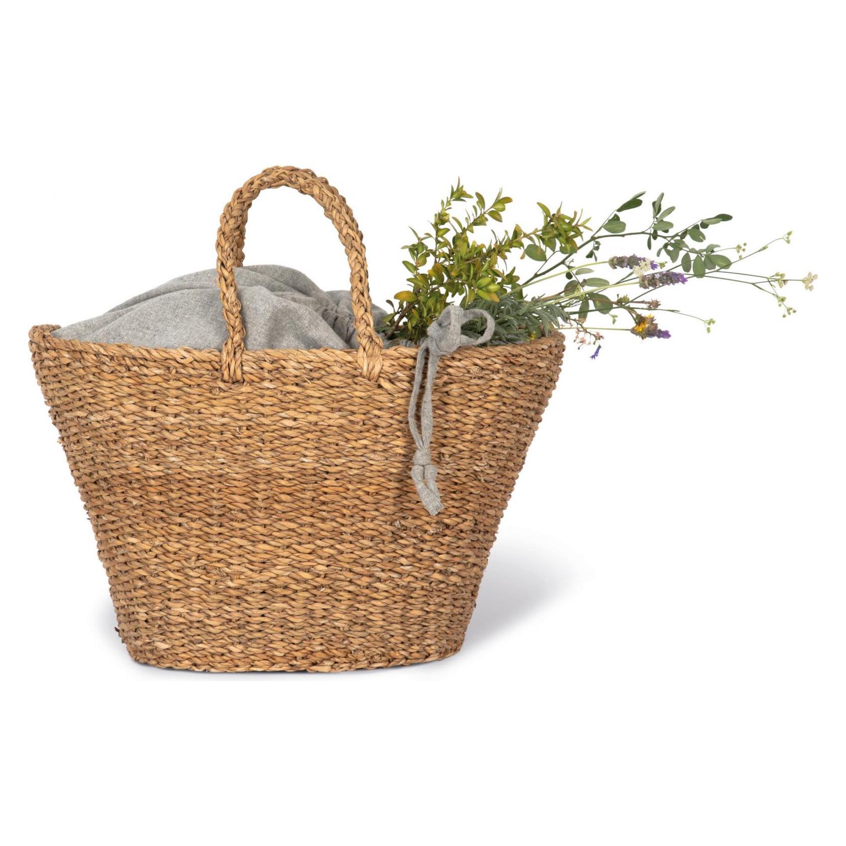 Kimood, Tasche, Handgeflochtene Korbtasche, Grün