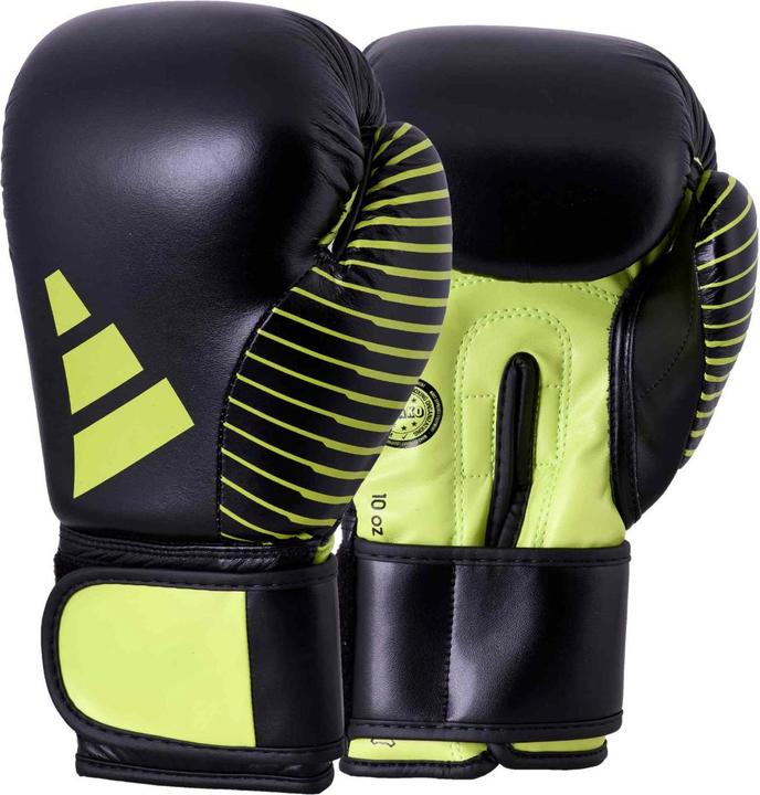 Image du produit adidas Gants de compétition de kickboxing black/neon green, adiKBWKF200
