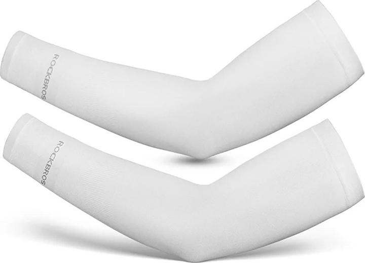 Rockbros XT9002W cycling sleeves - white (2 pcs.)