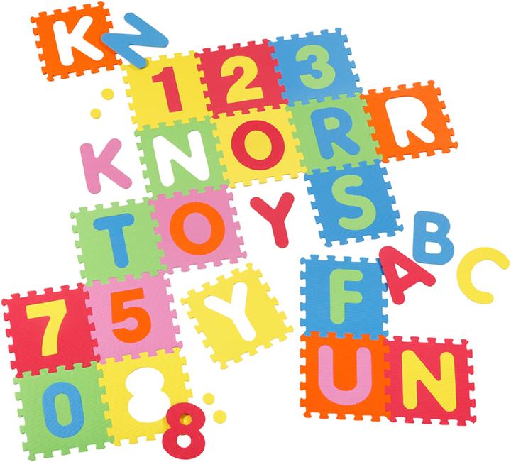 Actual product image Knorrtoys Puzzlematte - "Alphabet + Zahlen" /36-tlg./30cm (30 x 30 cm)