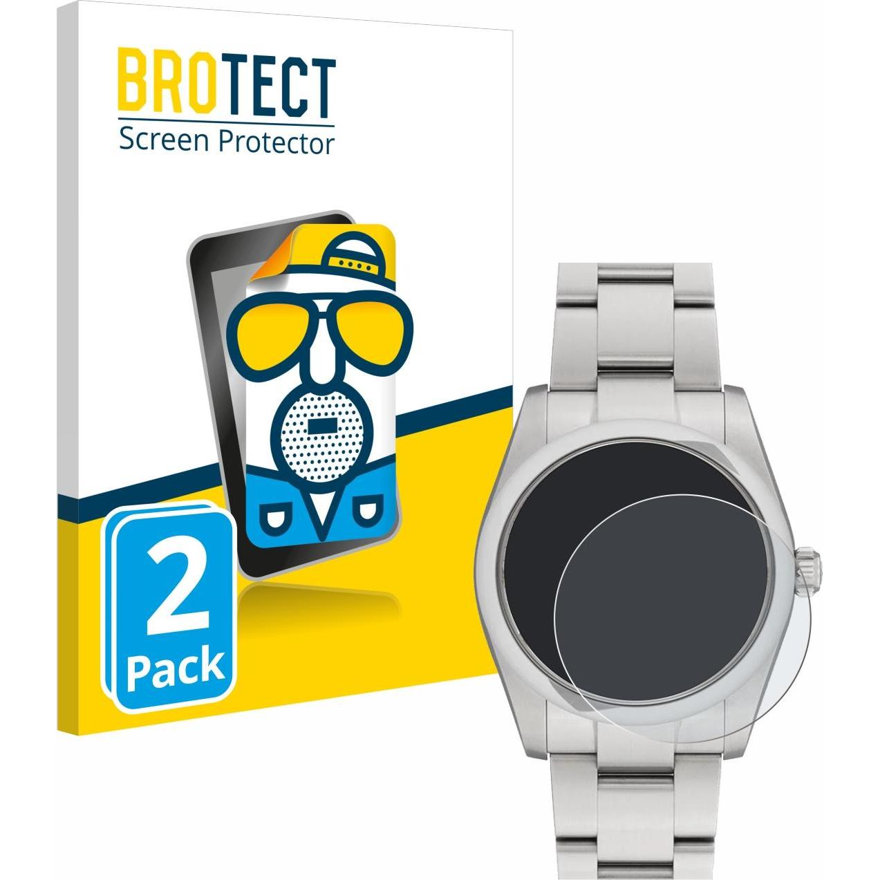 BROTECT Entspiegelungsfolie Displayschutz Displayschutzfolie Folie Matt, Smartwatch Schutzfolie, Grau