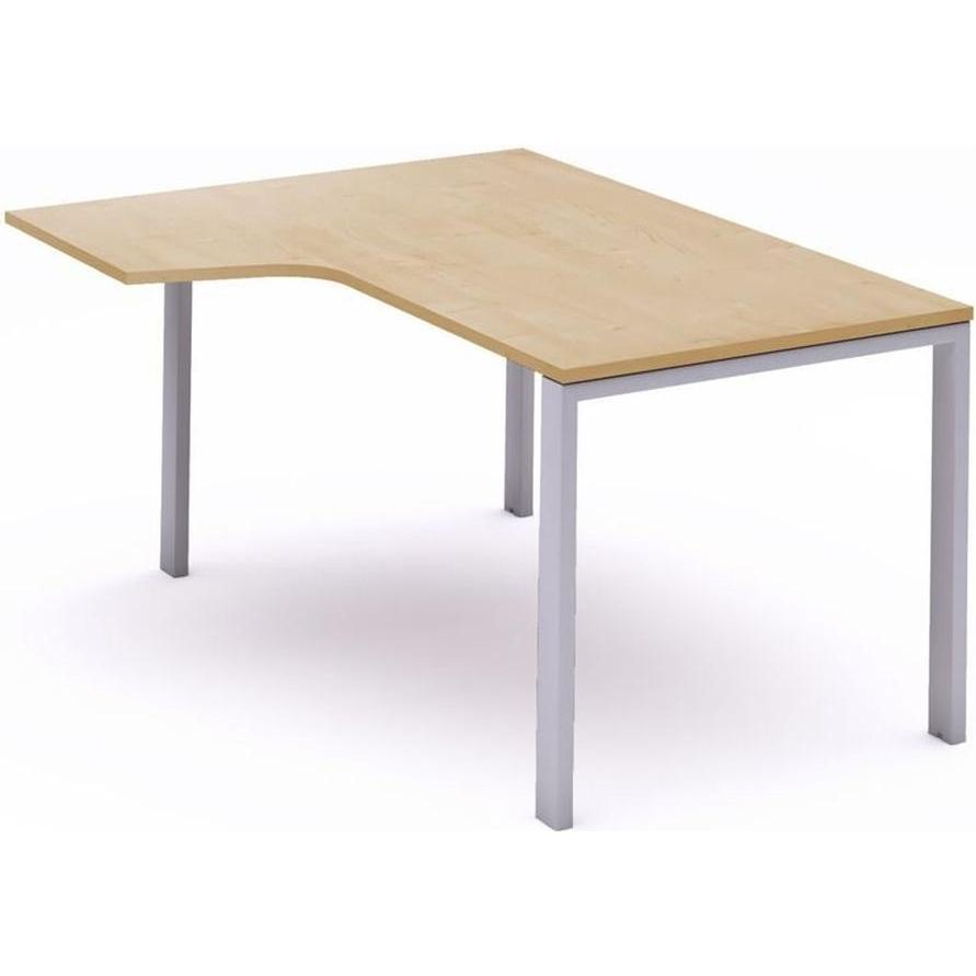 Rocada, Schreibtisch, Schreibtisch Total L-Form links BxTxH 160x120x73cm Gestell grau Platte Melamin buche