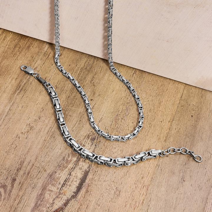 Immagine prodotto S.Oliver Armschmuck für Herren, Edelstahl (23 cm, Acciaio inossidabile)