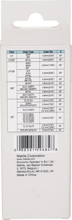 Produktbild Makita Schärfhilfe (Kettensäge, Sägekette)