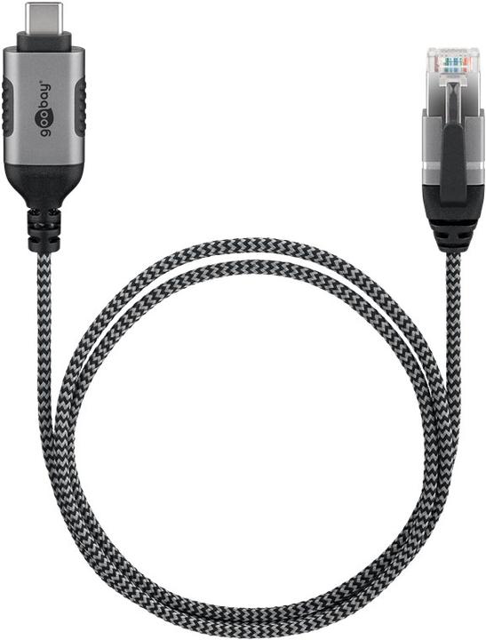 Produktbild Goobay Ethernet-Kabel USB-C 3.1 auf RJ45, Slim, 3 m (USB-C 3.1 Gen 1, RJ45 (1x))