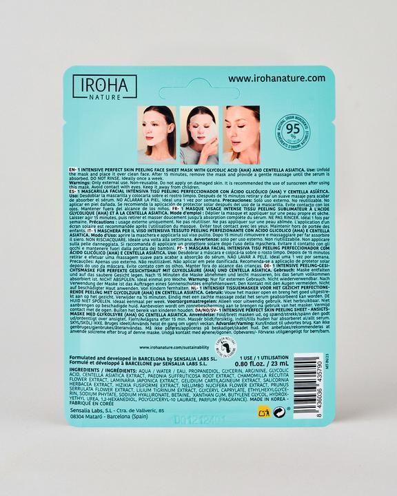 Immagine prodotto Iroha Nature Maschera per il viso in tessuto glicolico (18 ml)