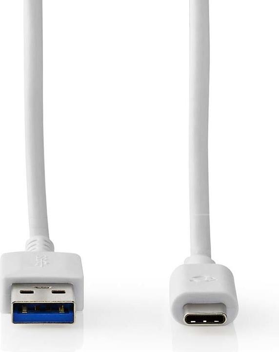 Actual product image Nedis USB cable | USB 3.2 Gen 1 | USB-A plug | USB-C™ plug | 5 Gbps | Nickel-plated | 1.00 m | Ru (1 m, USB 3.2 Gen 1, 60 W)