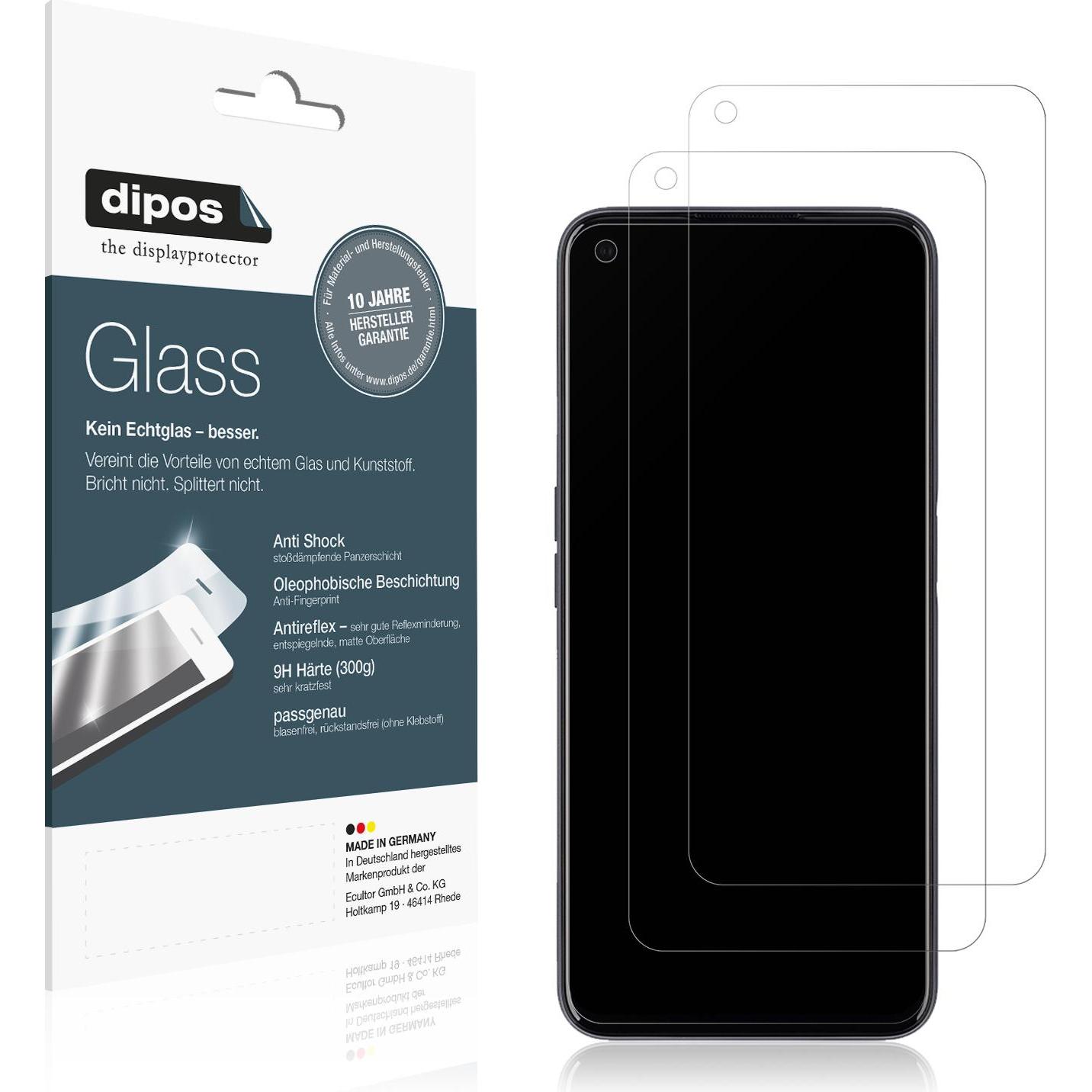 Dipos Displayschutz Anti-Shock (1 Stück, Realme 9 5G), Smartphone Schutzfolie, Transparent