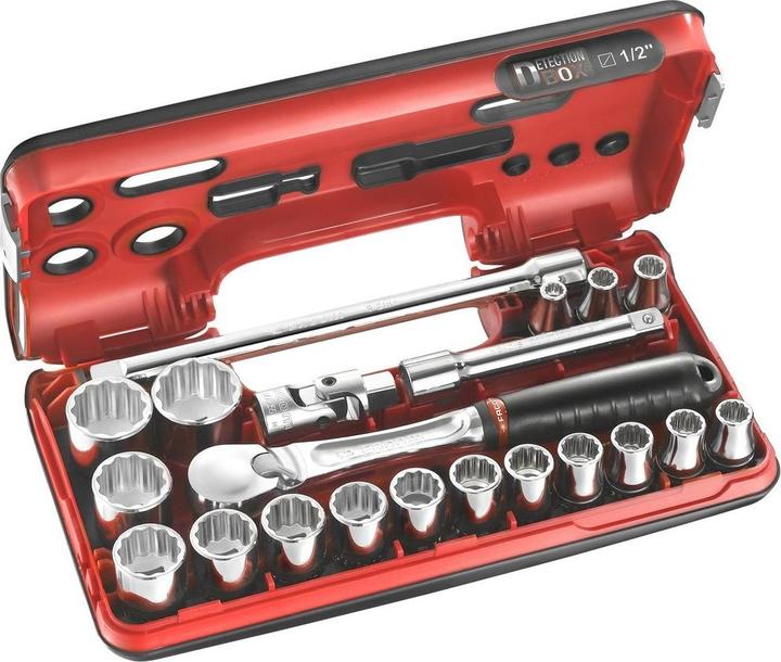 Actual product image Facom Socket spanner set 1/2" 21-piece 12 square (1/2")