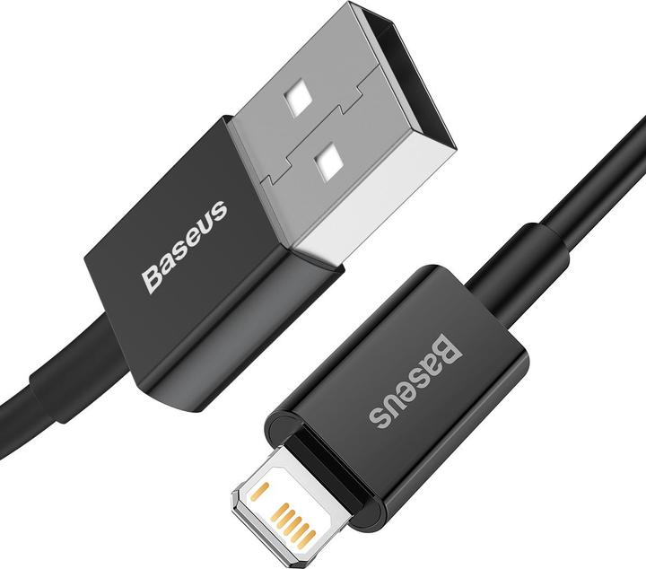 Actual product image Baseus Superior Series Cable USB to iP 2.4A 2m (black) (2 m, USB 2.0)