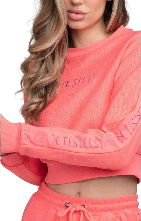 Immagine prodotto Siksilk Felpa Corta Ricamato Loop Back Donna (32)