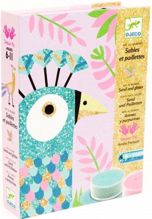 Image du produit Djeco Tableaux de sable Oiseaux colorés