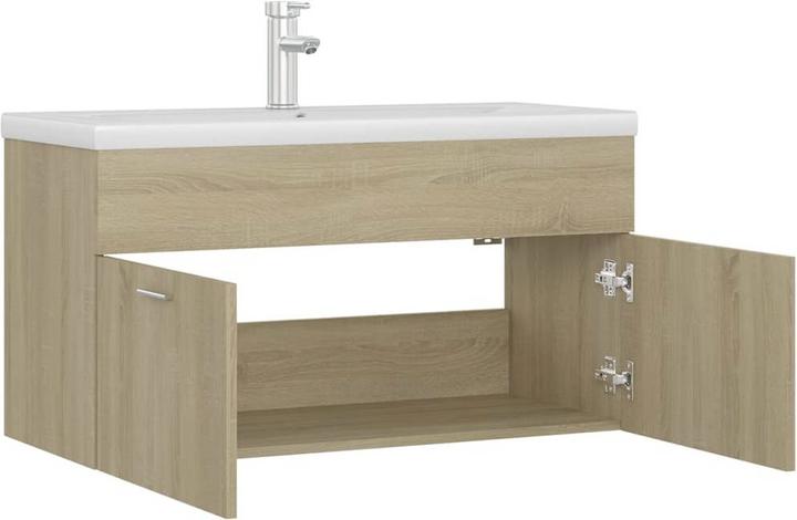 Actual product image vidaXL Waschbeckenunterschrank mit Waschbecken