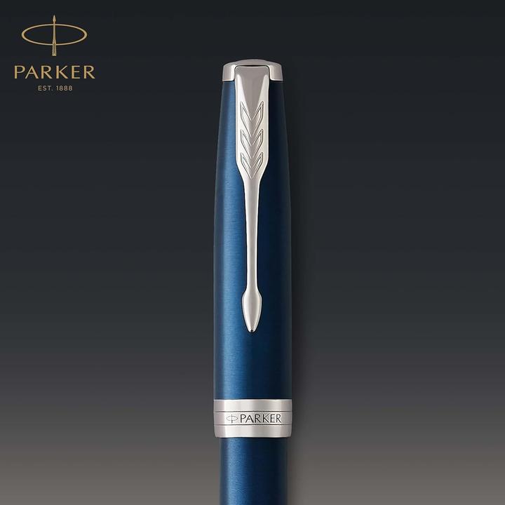 Actual product image Parker Pen Sonnet (Silver, Blue, 1 x)