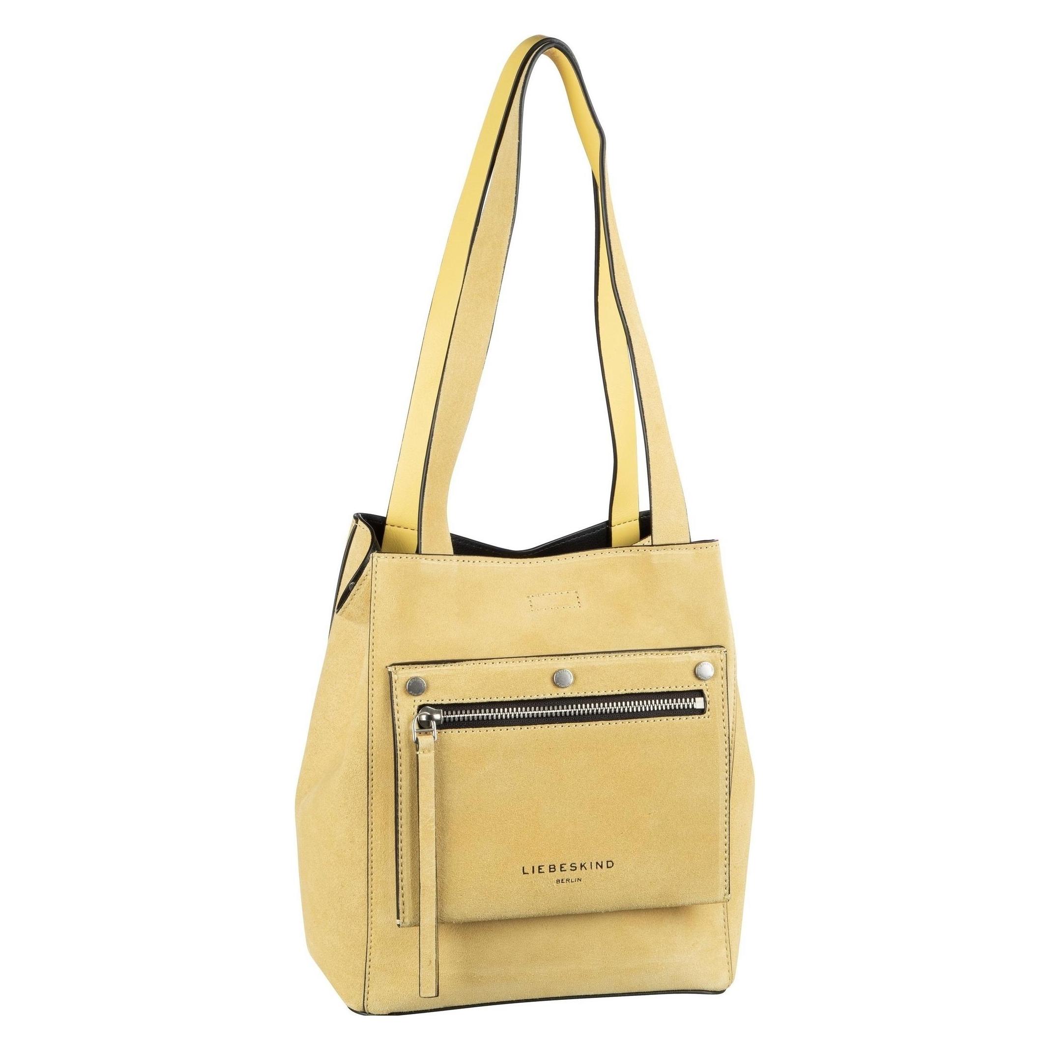 Liebeskind Berlin, Damen, Tasche, Handtasche Steph Suede Shopper S, Gelb